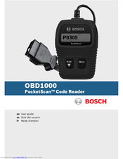 Bosch OBD1000 Manuals | ManualsLib