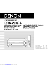 Denon DRA-201SA Manuals | ManualsLib