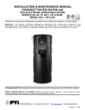 Pvi Conquest 50 L 130 A Gcml Installation Maintenance Manual Pdf Download Manualslib