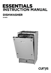 essentials cid45b16 slimline integrated dishwasher