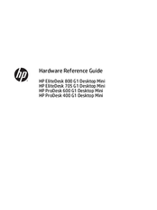 Hp Elitedesk 800 G1 Desktop Mini Hardware Reference Manual Pdf Download Manualslib