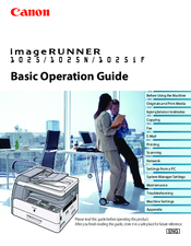 Canon imageRunner 1025iF Manuals | ManualsLib