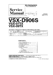 Pioneer VSX-07TX Manuals | ManualsLib