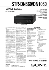 Sony STR-DN850 Manuals | ManualsLib
