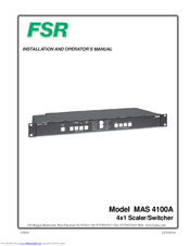 Fsr Mas 4100a Manuals Manualslib