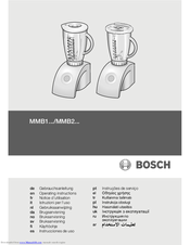 Bosch Mmb1 Series Operating Instructions Manual Pdf Download Manualslib