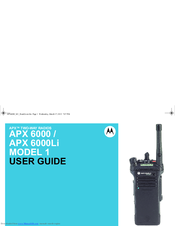 Motorola APX 6000 Manuals | ManualsLib