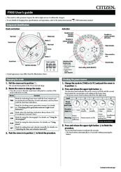 citizen f900 manual