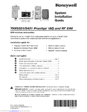 Honeywell PRESTIGE THX9421 Manuals | ManualsLib
