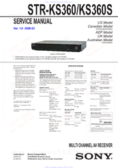 Sony STR-KS360S Manuals | ManualsLib