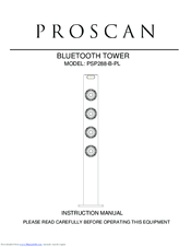 proscan bluetooth tower speaker