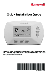 Honeywell Rth6350 Quick Installation Manual Pdf Download Manualslib