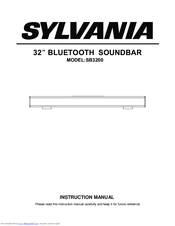 sylvania 32 bluetooth soundbar