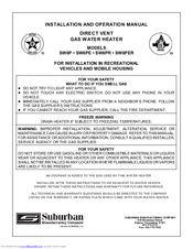 Suburban Sw6p Installation And Operation Manual Pdf Download Manualslib