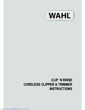wahl clip n rinse