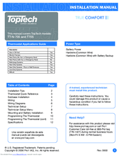 toptech t705 tt installation manual manualslib manuals