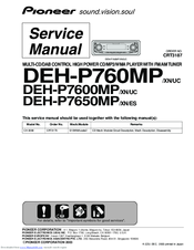 Pioneer DEH-P7600MP Manuals | ManualsLib