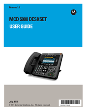 Motorola MCD 5000 Deskset Manuals | ManualsLib