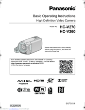 Panasonic HC-V260 Manuals | ManualsLib