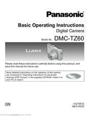 Panasonic Lumix Tz60 User Manual Pdf - abcdesigners