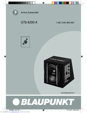 blaupunkt gtb 8200a subwoofer system