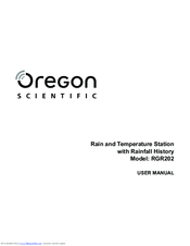 Oregon scientific RGR202 Manuals | ManualsLib