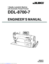 Juki DDL-8700-7 Manuals | ManualsLib