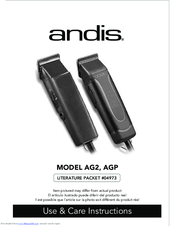 Andis AG2 Manuals | ManualsLib