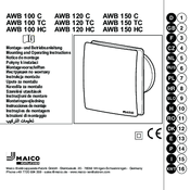 Maico Awb 100 C Mounting And Operating Instructions Pdf Download Manualslib