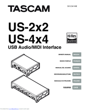 Tascam Us 2x2 Owner S Manual Pdf Download Manualslib