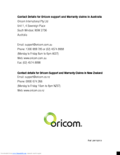 oricom babysense