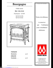 Franco Belge Coal Stove Manual | Repair Practice Guide