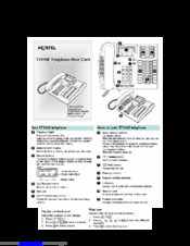 Nortel Norstar T7316E Manuals | ManualsLib