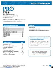 Pro1 iaq T755 Manuals | ManualsLib