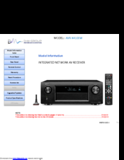 Denon AVR-X4100W Manuals | ManualsLib