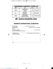 Rowenta DW9280 Manuals | ManualsLib