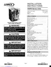 Lennox Merit 14HPX-036 Manuals | ManualsLib