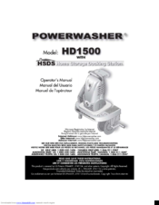 Powerwasher HD1500 Manuals | ManualsLib