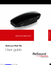 Resound Multi Mic Manuals | ManualsLib