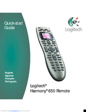 Logitech Harmony 650 Manuals | ManualsLib