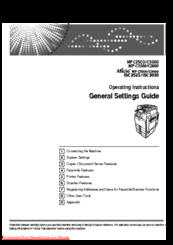 Ricoh Aficio MP C3000 Series Manuals | ManualsLib