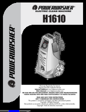 Powerwasher h1610 Manuals | ManualsLib