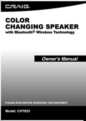 craig bluetooth speaker cht820