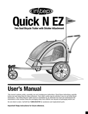 instep quick n ez bike trailer parts