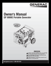 Generac power systems GP8000E Manuals | ManualsLib