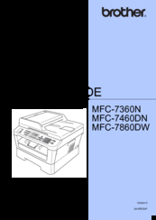 Brother MFC-7860DW Manuals | ManualsLib