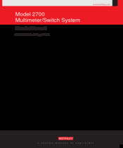 Keithley 2700 Manuals