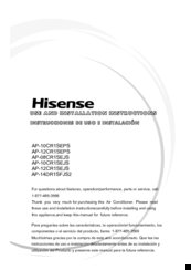 Hisense AP-12CR1SEPS Manuals | ManualsLib