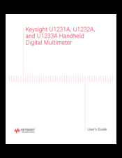 Keysight U1231a Manuals Manualslib