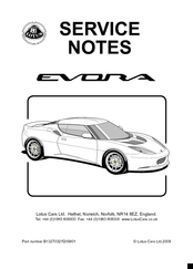 Lotus Evora Manuals | ManualsLib